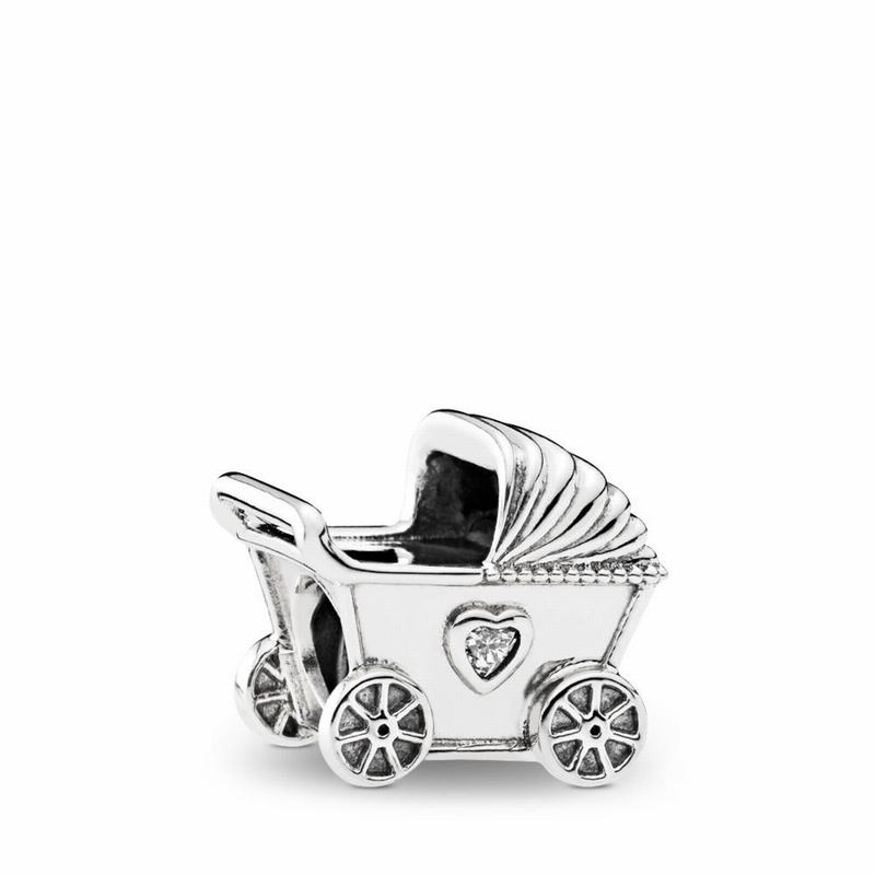 Pandora Baby's Pram Charm Clearance NZ, Sterling Silver (562041-STI)